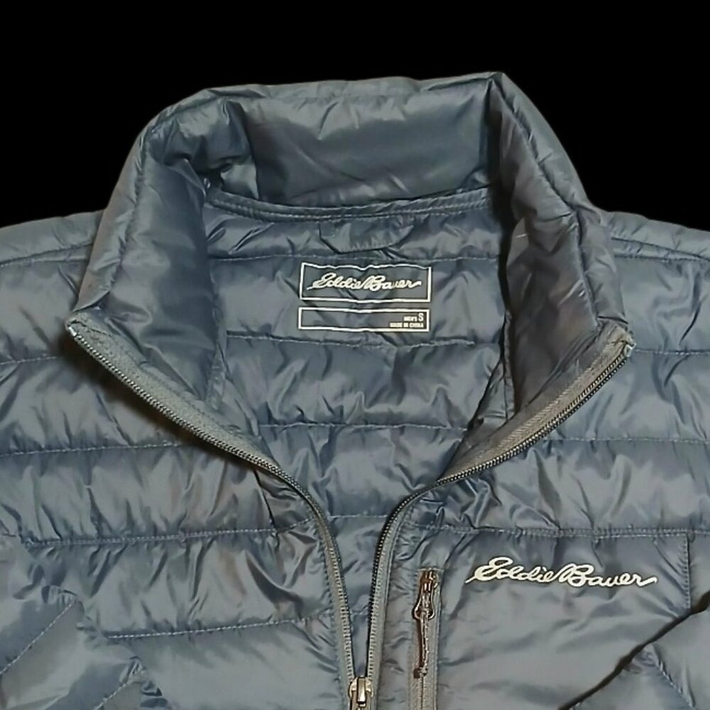 Eddie Bauer Packable Down Jacket Mens Quilted Full Zip